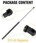 Front Hood Lift Support Struts Gas Springs 6452 For Avalon 2005 2006 2007 2008 2009 2010 2011 2012 with close-up on connectors