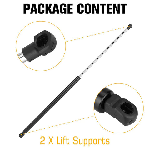 Front Hood Lift Support Struts Gas Springs 6452 For Avalon 2005 2006 2007 2008 2009 2010 2011 2012 with close-up on connectors