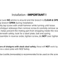 Installation instructions for Drop In Aluminum Safety Upgrade With Ball And Steel Plate For Mossberg Shotguns 12 And 20 Gauge 500 590 835 940 88 Red Anodized CNC Machined Made In USA Beefed Up Quick Install.