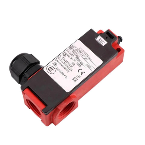 Elevator Speed Limiter Safety Reset Switch 24V, Plug And Play, heavy duty electrical safety component, red and black design