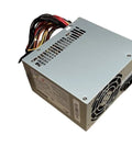 Beefy Industrial Control Server Power Supply 300W For Rugged Control Systems Reliable 24 Pin Compatible PSU With Stable Output Heavy Duty Build For Industrial PCs Enclosures And Embedded Controllers silver metal PSU with cooling fan and cables