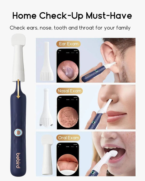 Earsight Plus D39R Ear Wax Removal Tool Camera Kit used for ear, nasal, and oral exams with WiFi phone link display