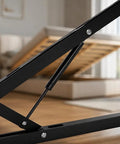 Badass Three D Adjustable Concealed Hinges Heavy Duty Hidden Door Hardware For Seamless Flush Cabinets and Wood Entries With Smooth 180 Degree Full Swing Setup displaying black vertical hinge detail.
