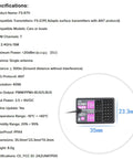 Flysky FS-R7V Receiver 2.4GHz 7CH ANT Protocol Two Way RC Receiver specifications and dimensions for cars and boats