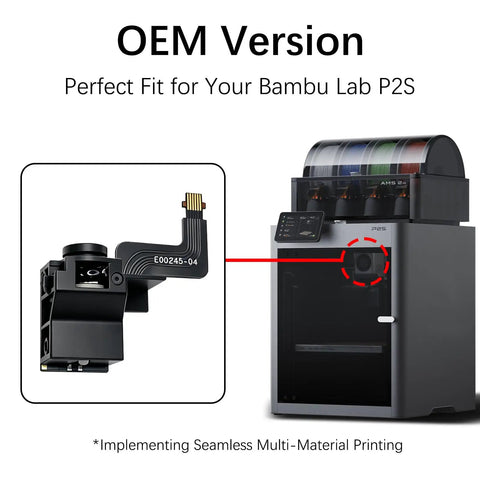 P2S Extruder Filament Sensor With Hall Switch Technology For Accurate Filament Runout Detection And Cutter Position Monitoring To Prevent Print Failures And Keep Prints Consistent On P2S Systems, OEM version for Bambu Lab P2S