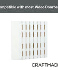 Two Note Door Chime With A Crisp Loud Ring 7 Inch Tall White Finish Indoor Hardwired Doorbell Chime For Home And Biz Reliable Notification