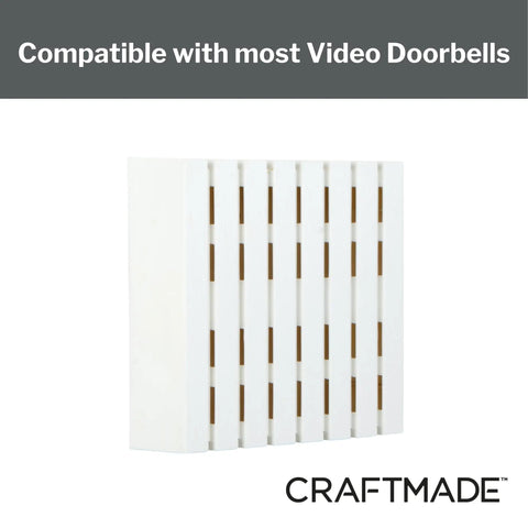 Two Note Door Chime With A Crisp Loud Ring 7 Inch Tall White Finish Indoor Hardwired Doorbell Chime For Home And Biz Reliable Notification