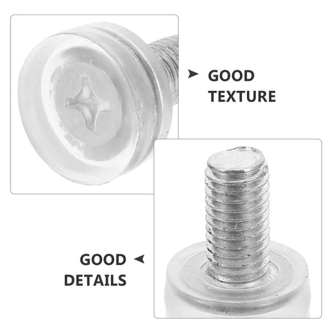 20 Pcs Adjustable Furniture Legs With Non Slip PVC Pads For Shelves Cabinets Tables And Chairs Threaded Screw Leveling Feet close-up