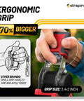 Auto Self Retracting Ratchet Straps 1in x 10ft, 1,500 Lbs Break Strength with ergonomic grip design