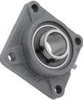 4 Bolt Flange Mount Ball Bearing Unit With UC207 Insert Bearing Cast Iron Housing F207 1.378 In Bore 4.606 In Flange Width