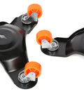 Heavy Duty 12 Inch Tri Dolly Set Two Pack for Moving Furniture, Steel Construction with Foam Pads and Smooth Rollers