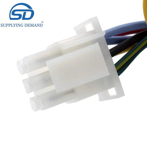 Wiring harness of Refrigerator Evaporator Fan Motor Replacement 115V 60Hz 3.3W 2600 RPM with visible connectors