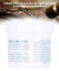 YUEHISY Brazing Powder For Jewelry Making Gold Silver Copper Welding Flux Steel Stainless Steel Repair Solder Paste in a compact container.