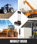 Three Spool 11 GPM Hydraulic Flow Control Valve With Heavy Duty G Ports Adjustable Relief Lever Handle Double Acting Parallel Center For Tractor Loaders Small Tractors Log Splitters And Joystick Compatibility with images of tractors and machinery