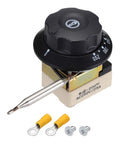Temperature Control Switch 250V 25A Capillary Thermostat For Ovens Fryers Refrigerators And Heaters 60-200C Range 0.7m Capillary Easy Install Durable Kitchen Equipment Controller with capillary probe and terminals