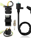 Ignition Coil CDI Box With Voltage Regulator Rectifier Starter Relay Spark Plug Kit for FourTrax 300 TRX300 TRX300FW 1993