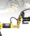 Precision Electric Tapping Machine With 360 Degree Universal Arm For Iron Steel Aluminum M3 To M16, featuring a digital control panel.