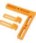 High Precision CNC Vise Clamps Fixture Kit for Milling and Engraving, Aerospace Grade Aluminum Alloy, Orange Components