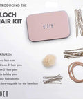 All In One Bun Kit For Easy Updos Includes Two Hair Nets Fifteen Three Inch Pins Ten Two Inch Pins Six Bobby Pins Four Elastic Hair Ties And A Step By Step Bun Guide For Quick Grab And Go Flawless Styles displayed with accessories