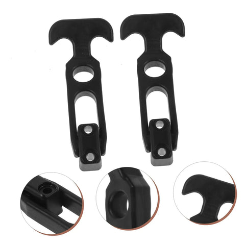 Two Pack Flexible Latch Kit For Toolbox And Cabinet Hoods, Beefy Built Tough Heavy Duty T Handle Hasp With Vibration Absorption, close-ups