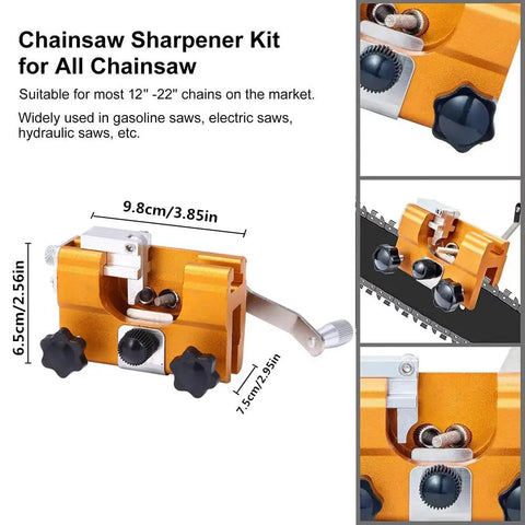 Portable Chainsaw Sharpening Kit For No Fuss Edge Renewal, Lightweight Outdoor Sharpening Tool Set with sharpener close-up