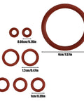 8 Pieces Silicone O Ring Seals Maintenance Kit For Fully Automatic Espresso Machines Gasket Replacement Parts To Stop Leaks