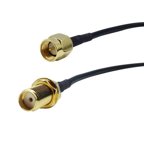 18 Foot SMA Extension Cable With SMA Male To Female Connector For SDR Radios, Security Cameras, GPS, LTE 4G 5G WiFi Antennas And Wireless Network Gear
