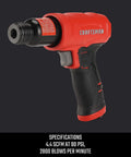 Heavy-Duty Air Hammer Workhorse With Medium Stroke For Demolition And Auto Repair, 2,800 BPM, Anti-Slip Handle, 4.4 SCFM At 90 PSI