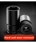 Straight Up Shop Beast Half Inch Drive Socket Set With Metric Deep Sockets And Impact Ready Hex Design featuring a hard, wear-resistant socket.