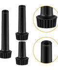 Solid Rotary Lamp Socket Switch Knob Kit With 9 Plastic E26 Bulb Handle Parts For Quick Home Repair And Easy Installation On Any Dimmer Fixture, black plastic
