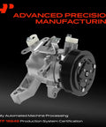 Badass Ac Compressor With Clutch For Subaru Xv Crosstrek 2014 2015 Dkv10z Oe Replacement, showcasing detailed design and pulley system.