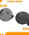 Left And Right Front Bumper Tow Hook Cover Caps For Toyota RAV4 2013 2014 2015 2 Pack Replacement Front and Back View