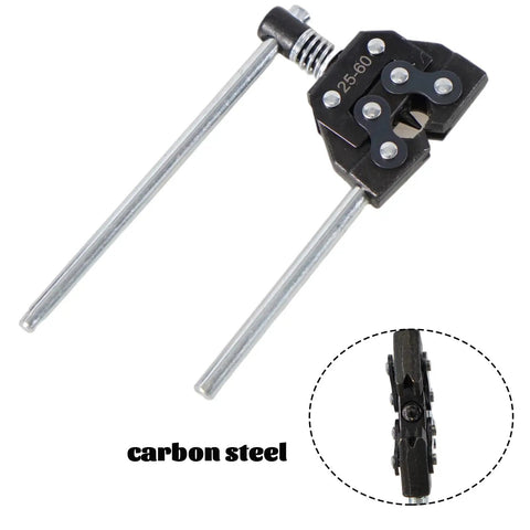 Heavy Duty Roller Chain Breaker Cutter Tool For Motorcycles Bicycles Go Karts And ATVs Fits Chains From 25 To 60 Pro Grade High Carbon Steel