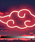 Anime Neon Sign Cloud LED Wall Light With Dimmable USB Power for bedroom game room decor, red cloud, brightness control