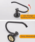 Oil Rubbed Bronze Wall Mounted Toilet Paper Holder with Rustproof Stainless Steel Hanger and Zinc Alloy Base showing arc design