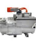 Direct Bolt On Electric AC Compressor Replacement For Tesla Model S ES34C 6007380-00-D side view with electrical connector.