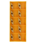 Ten Pack Carbide Turning Inserts For Steel And Stainless Works With VCMT221 Holders in orange tray