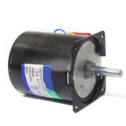 High Torque 100Kg Center Shaft Gear Motor 28W 68KTYZ 220V AC Permanent Magnet Synchronous Motor with visible specifications