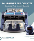 Commercial Grade Money Counter With Ultraviolet And Magnetic Counterfeit Detection, 200 Bill Hopper, Handles Up To 1300 Bills Per Minute displayed.