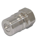 Heavy Duty One Inch Npt Stainless Steel Quick Disconnect Hydraulic Coupler Set Iso 7241 B showing durable design and precision tip.
