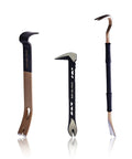Beefy Pry Bar Set With 30 Inch Wrecking Bar 15 Inch Flat Pry Bar And 10 Inch Nail Puller For Demolition In High Carbon Steel Built For Fast Nail Extraction And Minimal Surface Damage