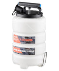 VEVOR 9.5 L manual oil extractor with white HDPE tank, black lid and handle