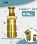 Brass Pool Safety Cover Anchors For Concrete And Pavers Three Quarters Inch Hole Universal Fit 10 Pack