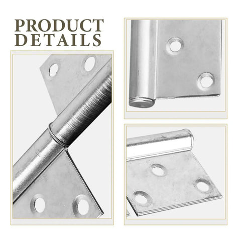 Close-up of Heavy Duty Detachable Flag Hinge 5 Inch Weld On Iron Door Hinge For Fireproof Security Gates And Outdoor Gate Hardware