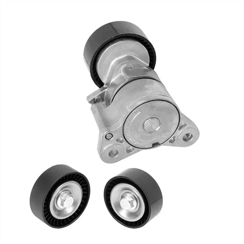 Drive Belt Tensioner Assembly Pulley Kit For Dodge Journey Avenger 09 To 14 Fits Jeep Compass Patriot 08 To 16 Replaces 1345A059 steel