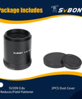 Field Flattener 0.8x Focal Reducer For SV550 122mm APO Refractor Telescope with dust covers