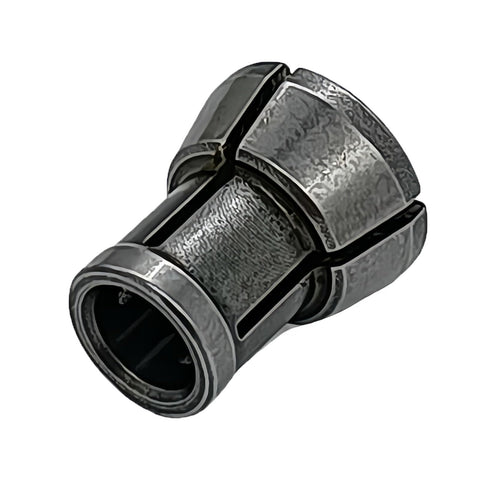 Close-up of Collet Chuck One Quarter Inch Cone For Router Fits Popular Router Models 3621 3621A 3620 RP0900K, showing durable metal design