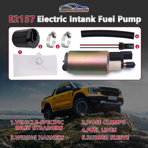 In Tank Fuel Pump Core With Installation Kit 140-160 LPH For Ford Explorer Mustang Focus F150 F250 F350 12V DC OE Matching