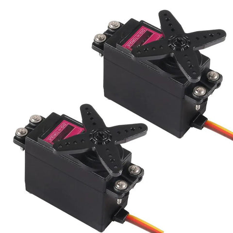 6Pcs MG996R Servo Motors With Metal Gear Beefy Torque 12kgcm At 6V and 13kgcm At 7.2V ultra-fast servos side view
