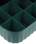 Heavy Duty Underwear Storage Box With Secure Lid Rock Solid Sock And Sleepwear Drawer Organizer green plastic with mesh compartments